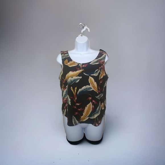 Hilo Hattie Vintage Hawaiian Floral Print Tank - Picture 3 of 8